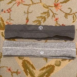LULULEMON GREY HEADBAND BUNDLE